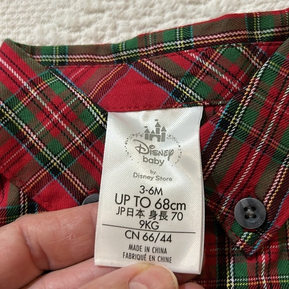 Disney Baby Plaid/ Corduroy overall SET! NWT 3-6 Months - Picture 9 of 9